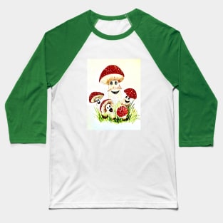 Mushroom family Baseball T-Shirt